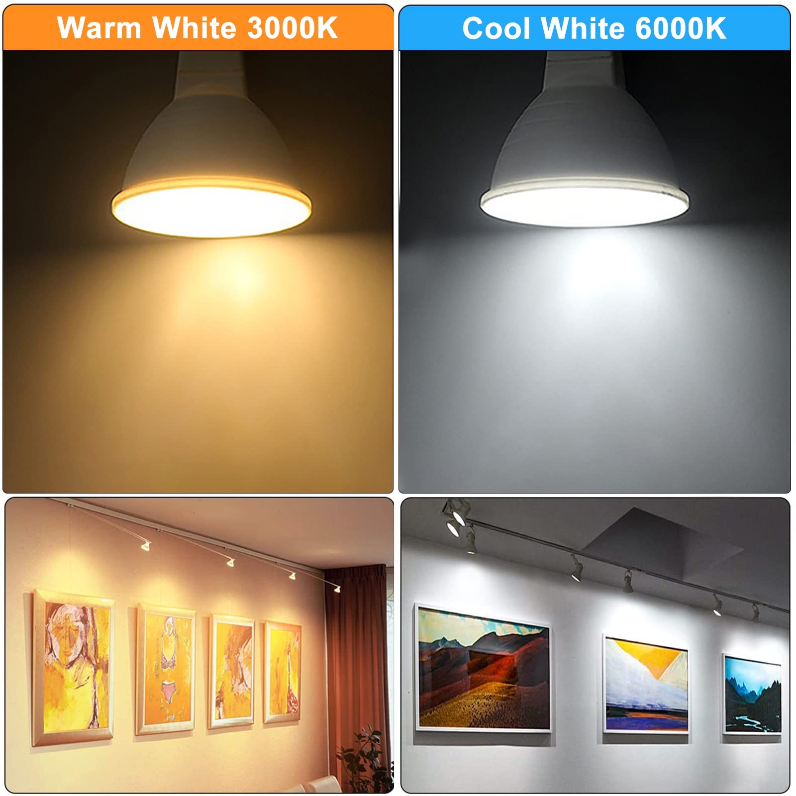 Vous recherchez des spots LED GU10 avec un angle de lumière large (>100