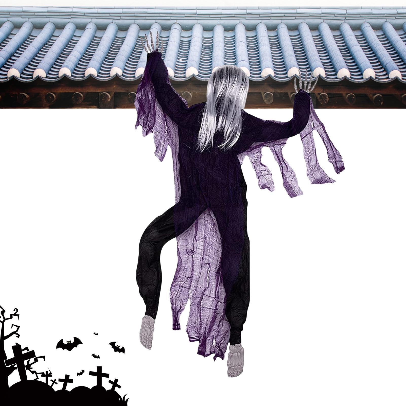 Décoration murale d'escalade pour Halloween maison hantée et intérieur