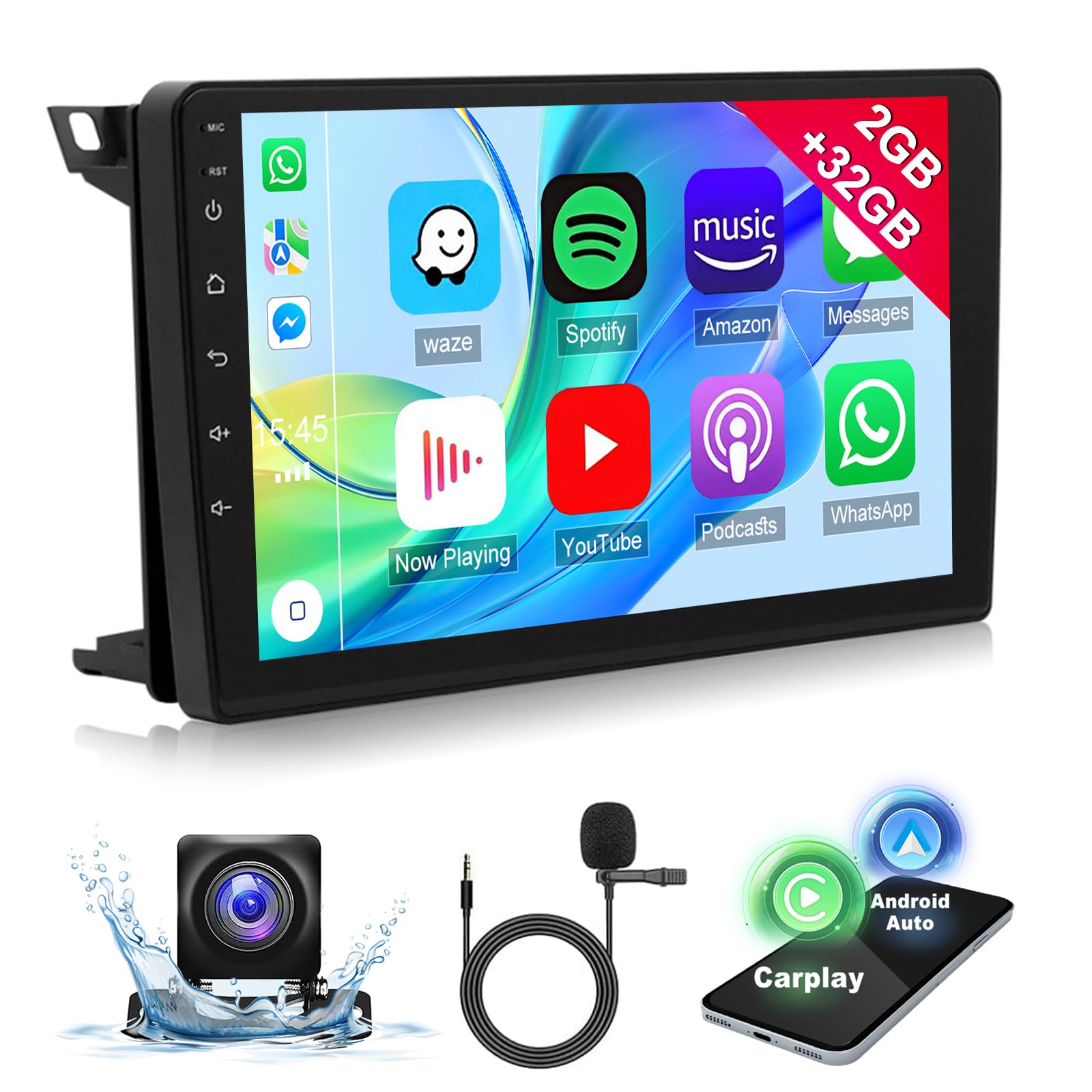 Amazon.com: 9'' Touch Screen Car Radio for SAAB 93 9-3 2007-2011