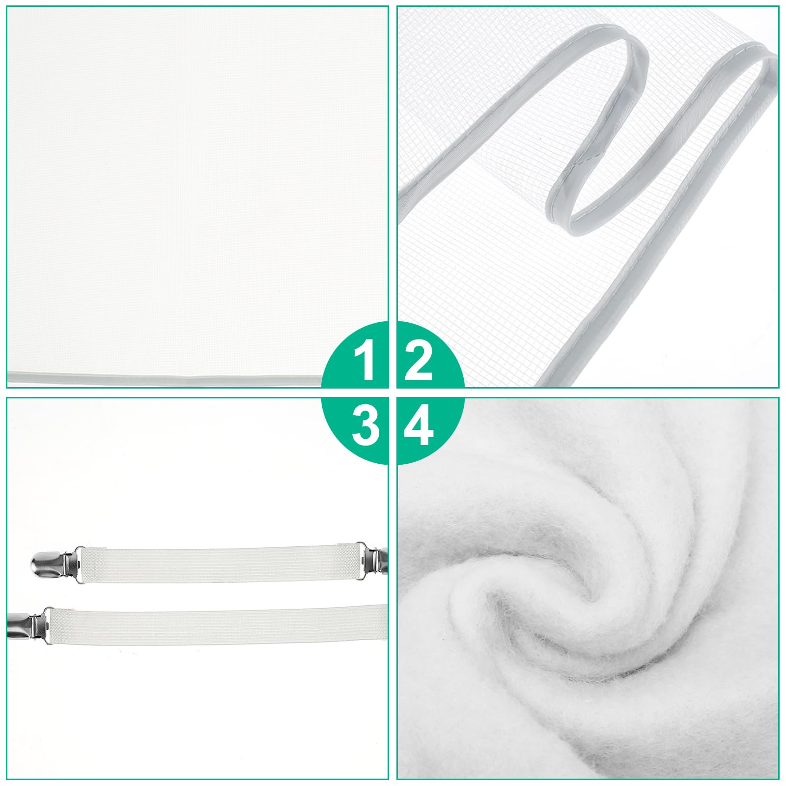 Ironing Board Cover and Pad 57.8×18.8in Ironing Board Cover with Elastic Edges Scorch Resistant Set with Mat 4 Fasteners Printed Pattern Easy to Install for Dorm Home