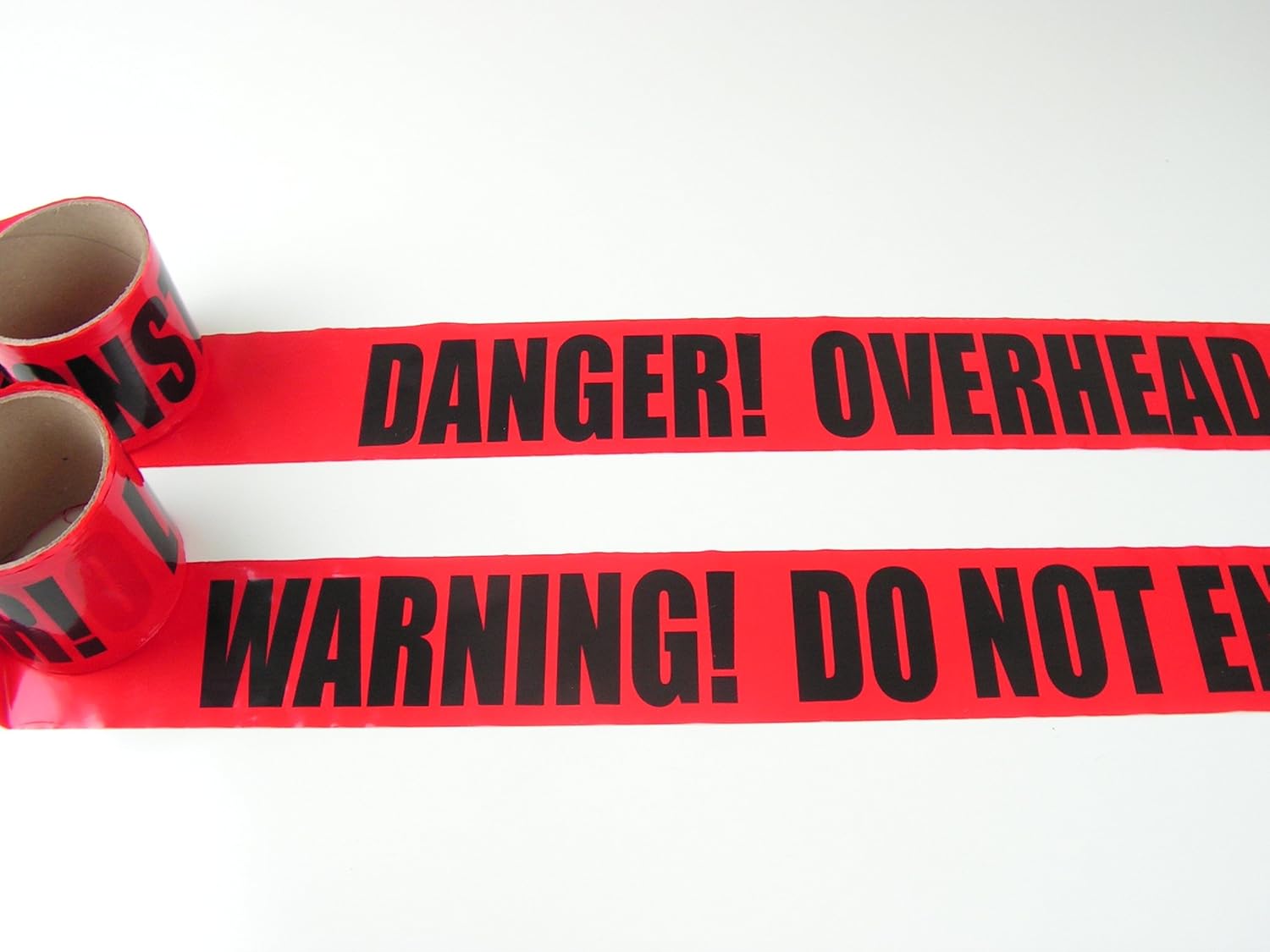 Caution Tape with Your Message; 3" Wide, Barricade Tape, Made in The USA