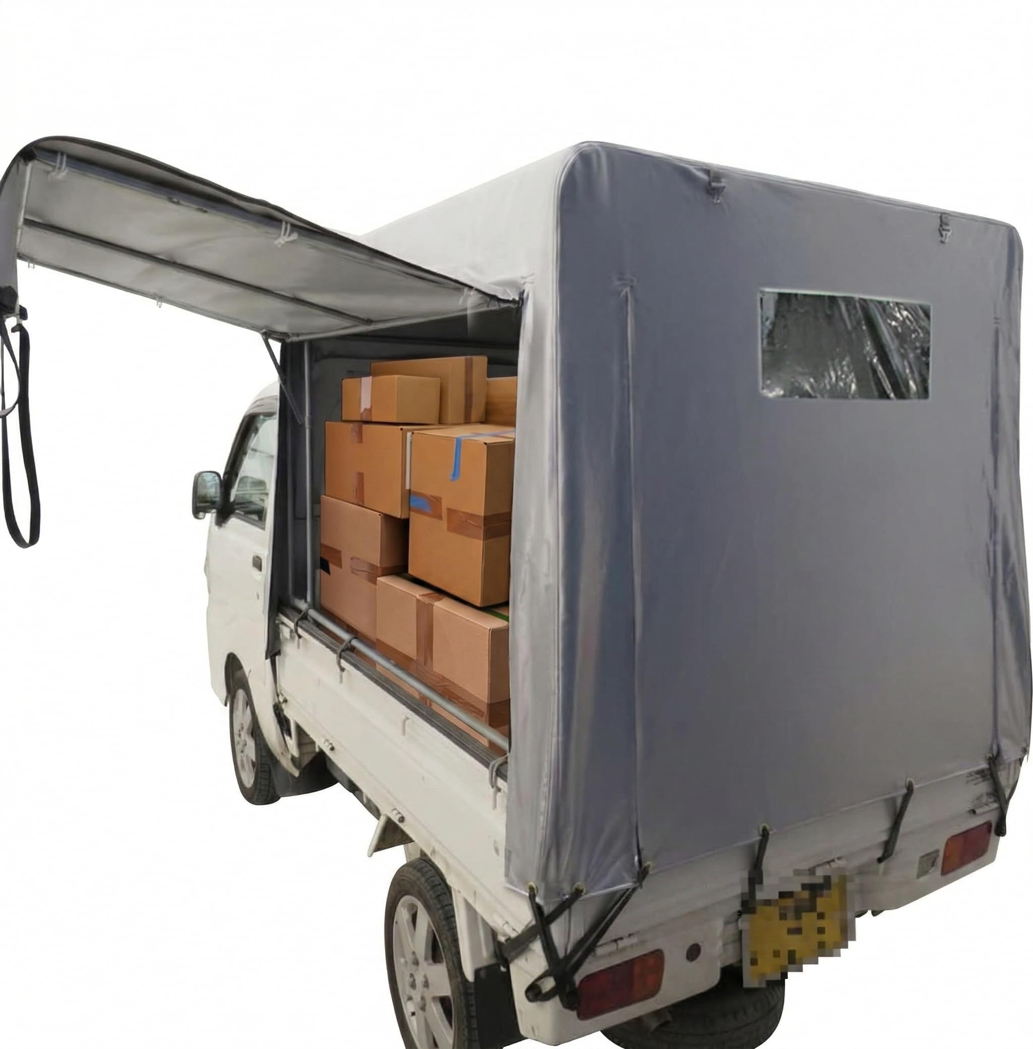 Amazon.co.jp: Doubleriver 軽トラ幌 幌シート 軽トラック 荷台カバー 