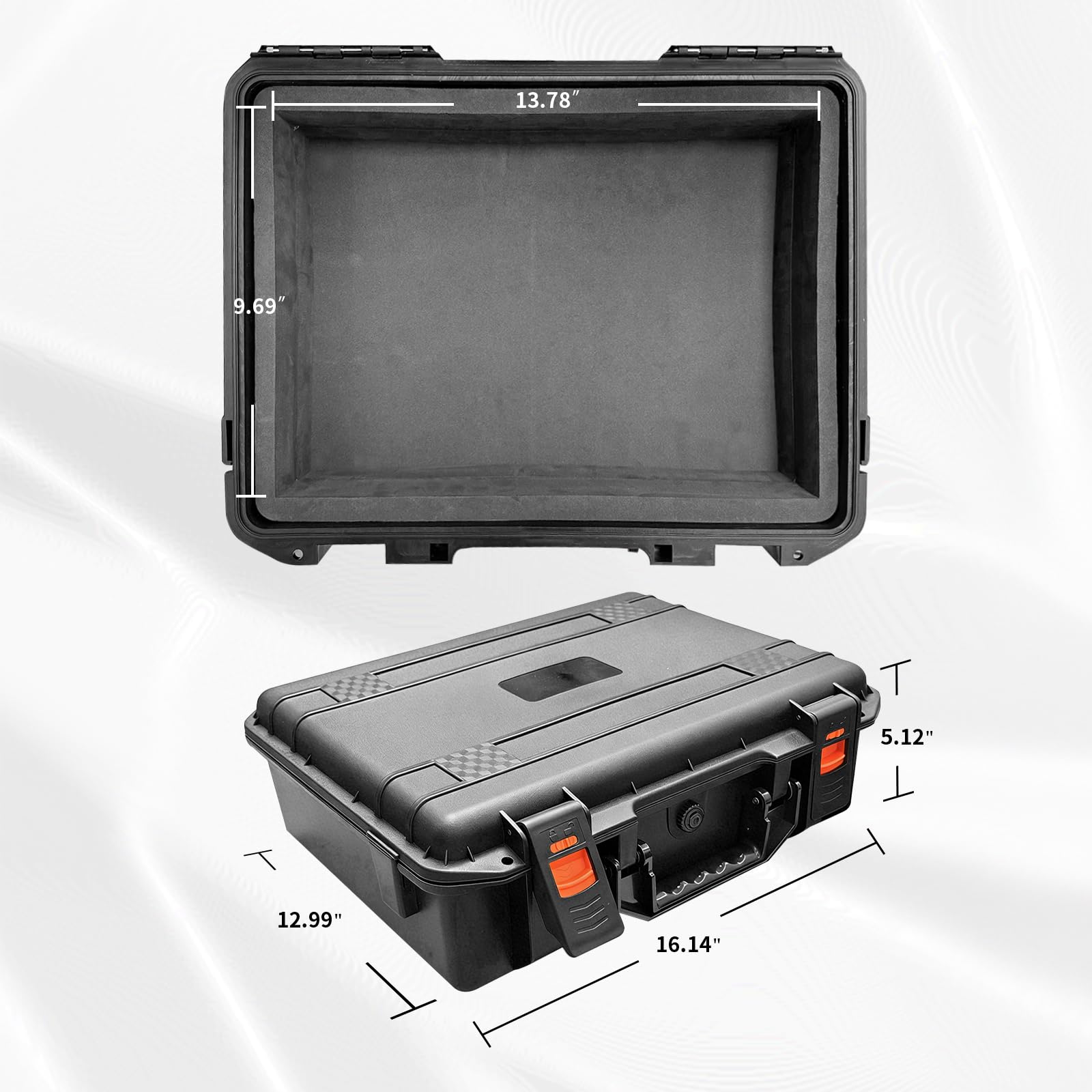Custodia rigida da viaggio per mixer digitale Allen & Heath CQ-18T/CQ-12T, custodia rigida dotata di comoda maniglia con schiuma personalizzabile per mixer