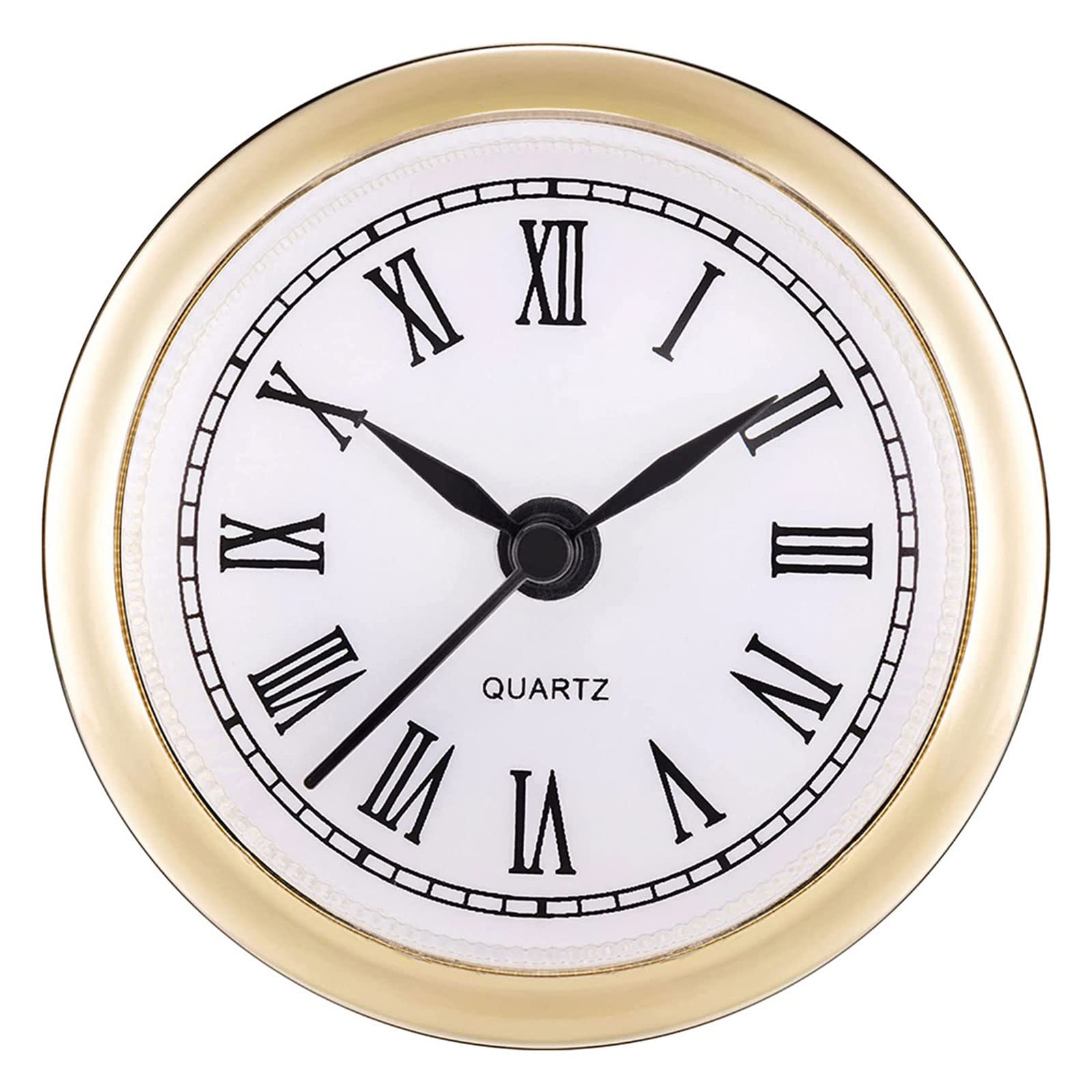 Cehtk Gold Clock Insert 2.4 Inch 61Mm Round Clock Fit-Up Movement Miniature