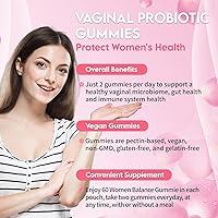 Vista 6 de Airboy Vaginal Probiotic Gummies for Women, Pineapple Gummies for Women Balanced PH, Yeast Balance & Flora Support - 60 Gummies