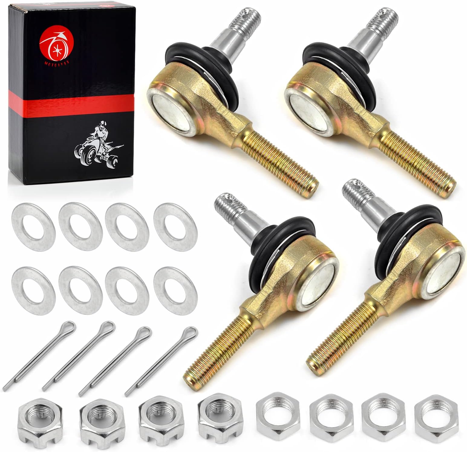 Tie Rods End Ball Joints Left Right For YAMAHA Banshee Raptor Warrior Wolverine Blaster 125 200 250 350 660 Grizzly 125 350 450 550 660 600 700 Moto 4 Big Bear 350 Breeze 125 1UY-23841-01-00