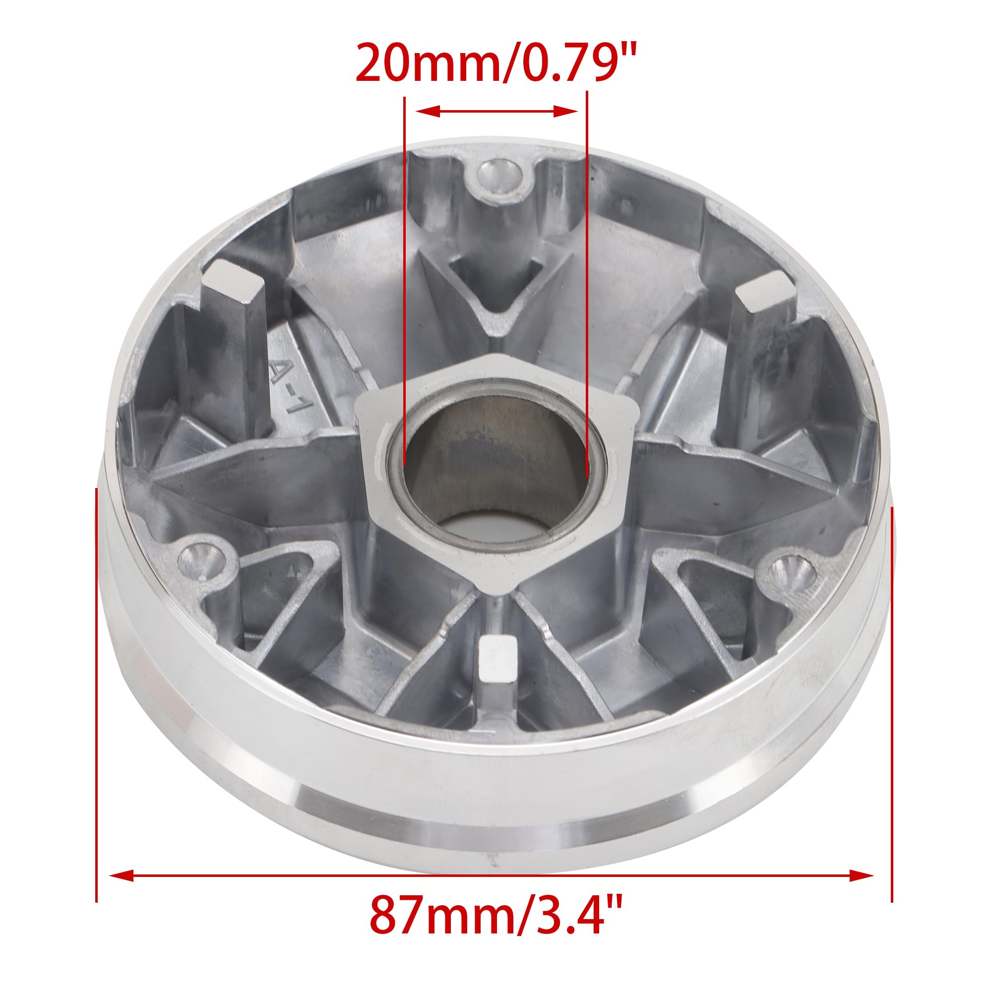 WOOSTAR Komplette Variatorrollen Baugruppe Ersatz für 4 Takt GY6 50ccm 80ccm Roller ATV Go Kart 139QMB 147QMD Motor