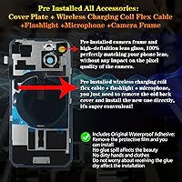 Vista 23 de Reemplazo de tapa trasera de cristal compatible con iPhone 12 6.1" + Herramientas profesionales (Verde)