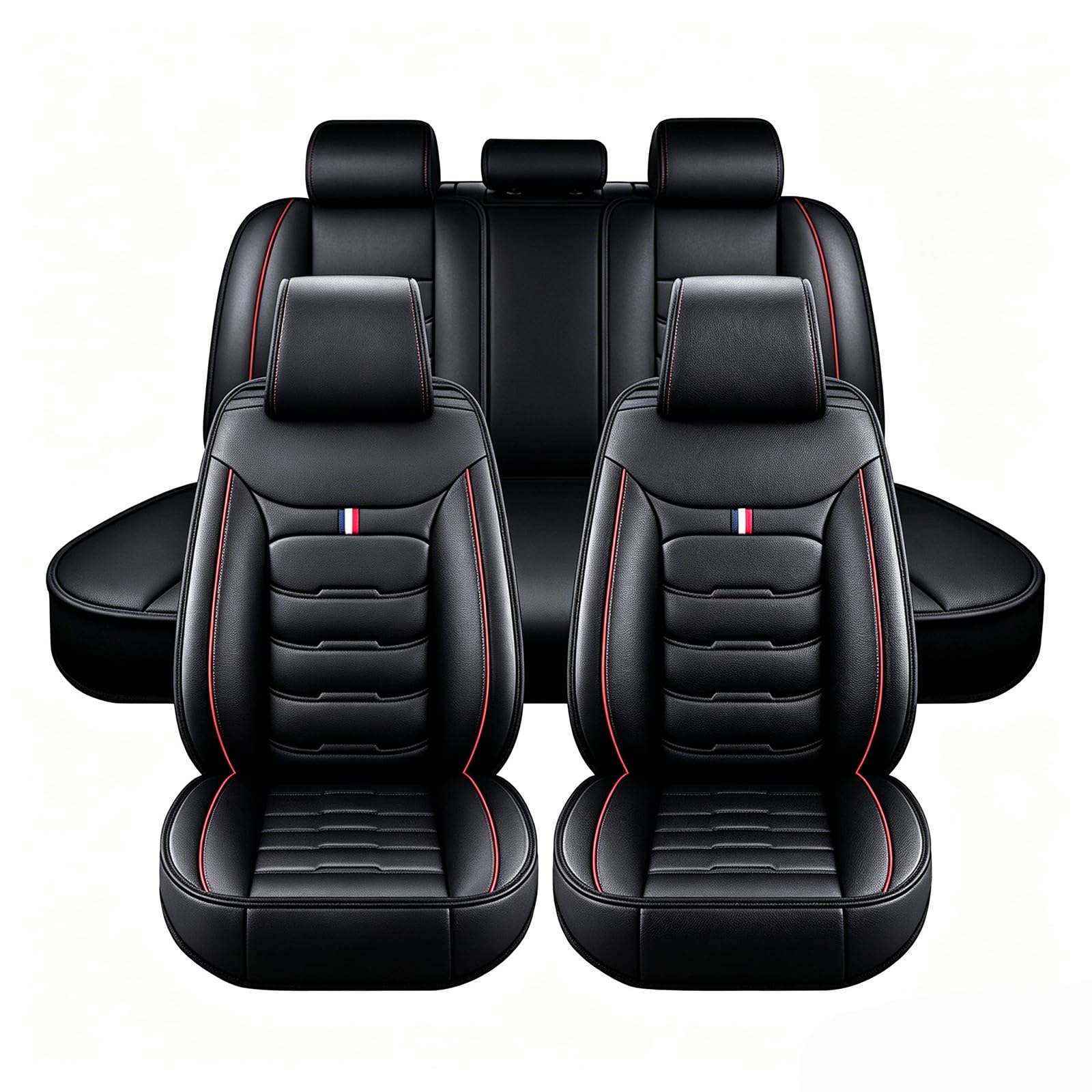 Rfujbpdza C Ar Seat Overs, For Toyota Yaris Ross 2020-2025 Nappa Leather Seat Protector Set Waterproof Breathable Airbag Ompatible Front Rear Ushions,