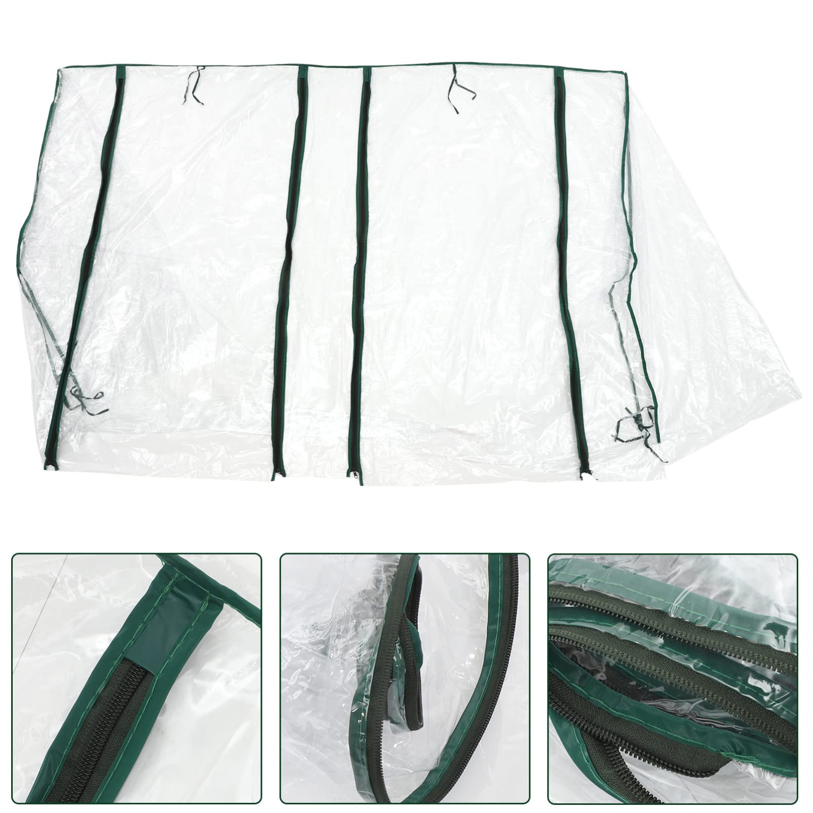 Copertura Sostitutiva per Mini Serra PVC con Cerniera Protezione per Piante Leggera e Portatile per Esterni Adatta per Cortile e Patio