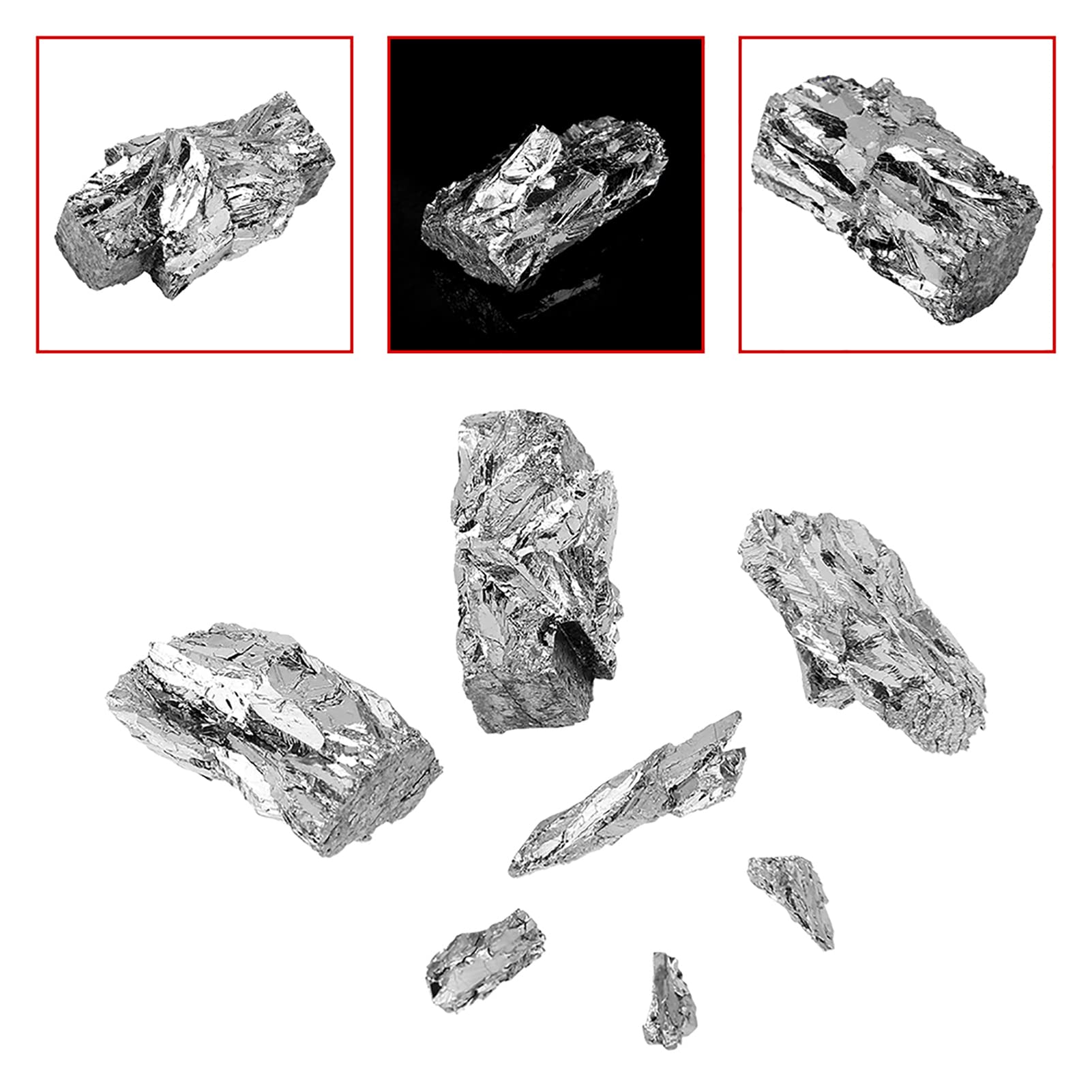 100G Bismuth Metal Ingot, Wismut Barren Gallium Chunk 99.99% Pure Crystal For Making Crystals