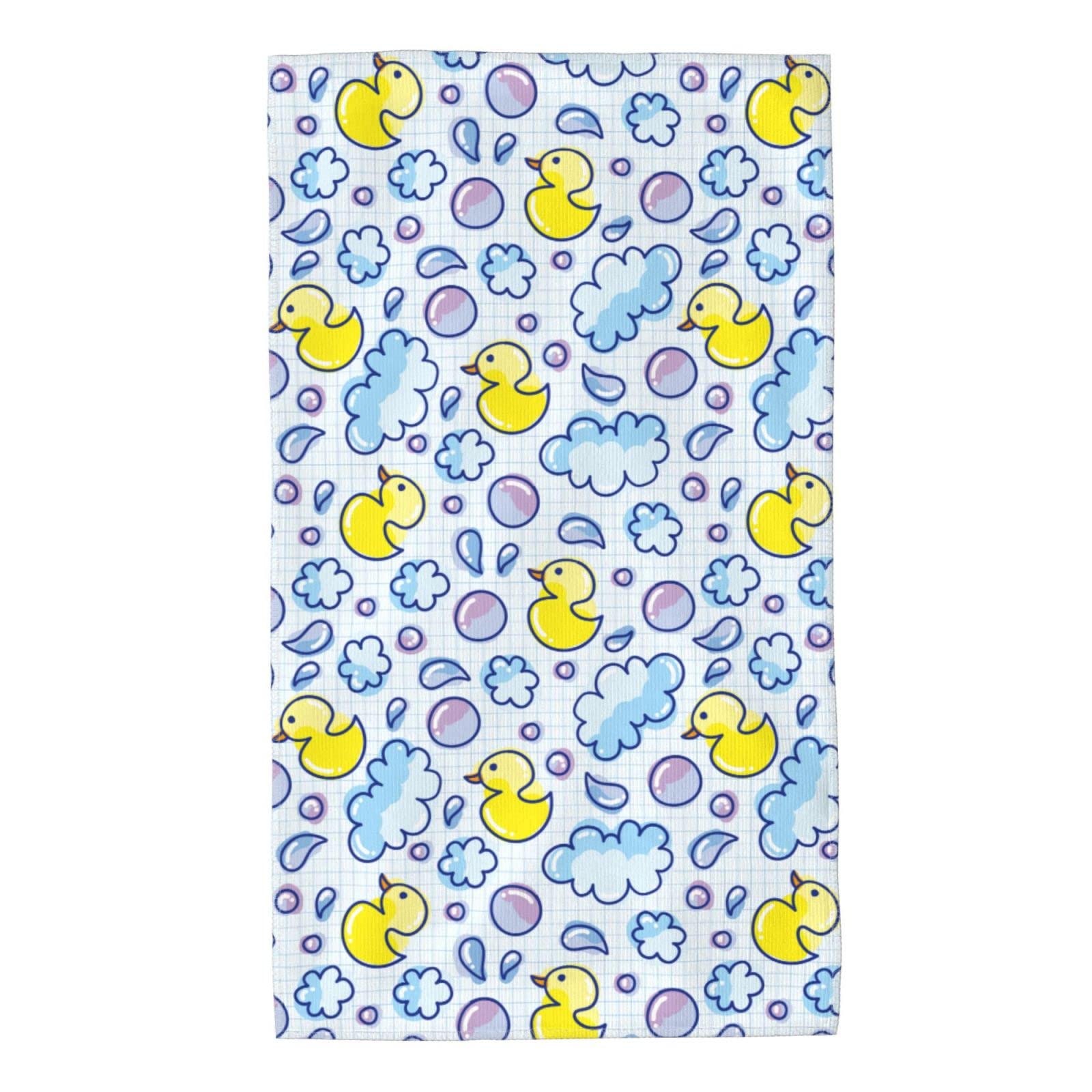 Funny Duck2 Bath Decorative Hand Towels for Bathroom, Comfortable Luxury Bath Towels, Microfiber Hair Towel Quick Dry Towel Bathroom Towels for Hotel, Gym, Sports and Spa Home Decor Towels 16 X 27.5