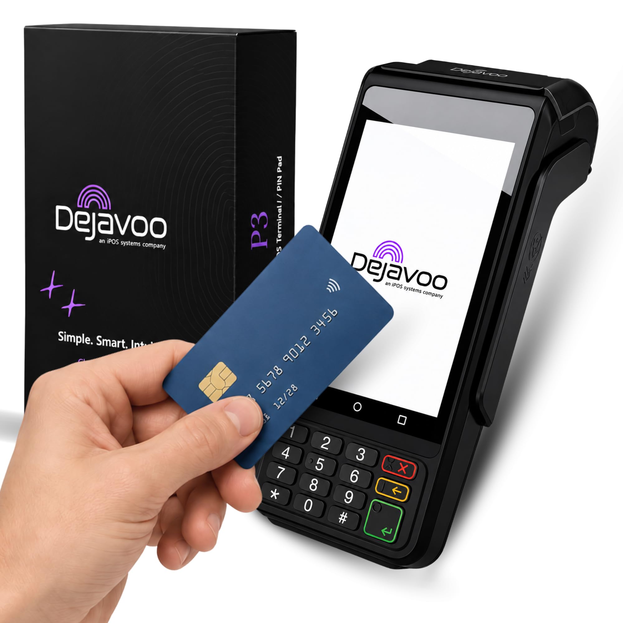 P3: Portable Credit Card Machine - WiFi &amp; 4G with Receipt Printer - Food Trucks, Tow Trucks, and More
