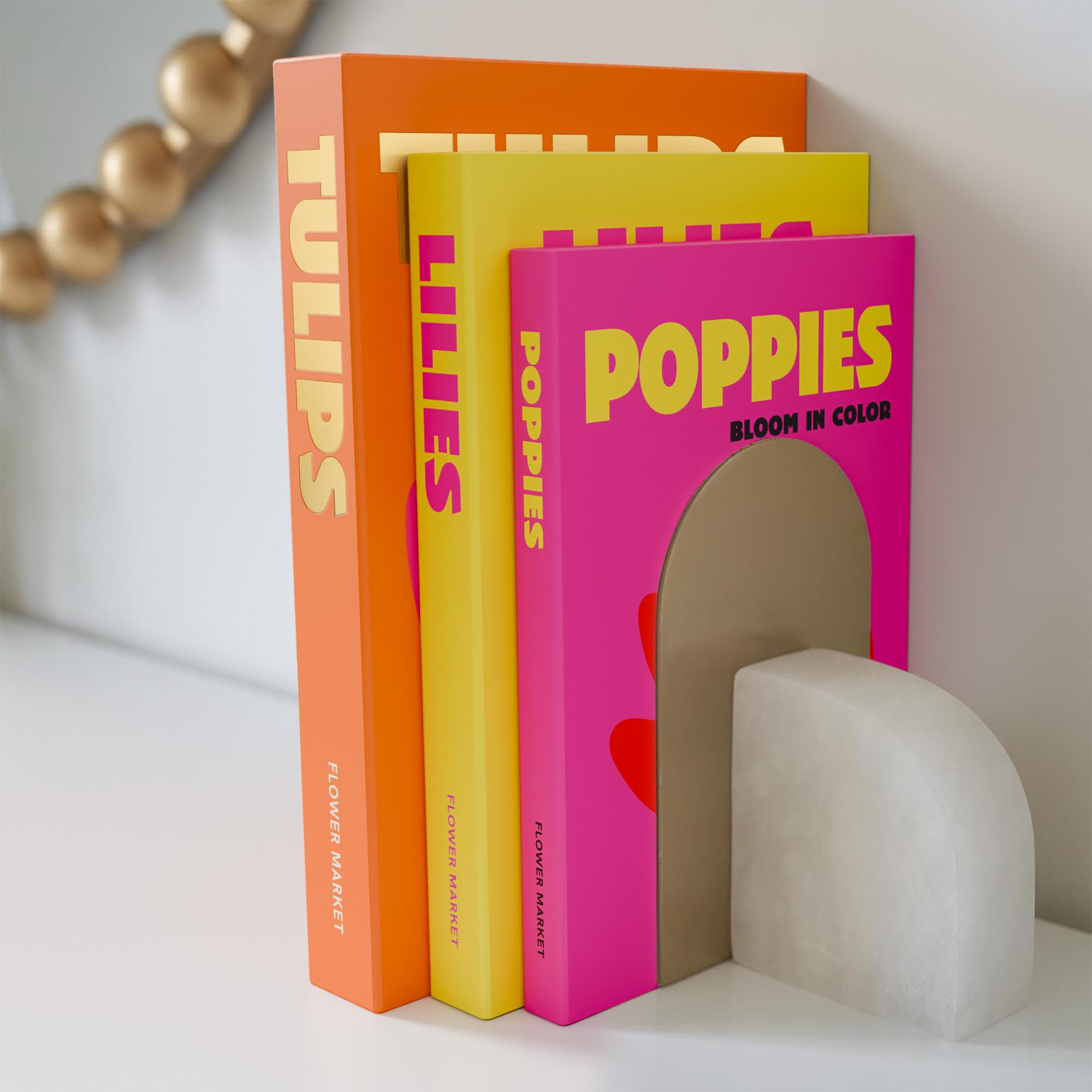 Beautiful Decorative Books Set of 3 - Preppy Room Decor Boxes Enhance Your Coffee Table, Bookshelf or Mantle Decor - Stylish Fake/Faux Books for Modern Home Decoration and Photo Storage