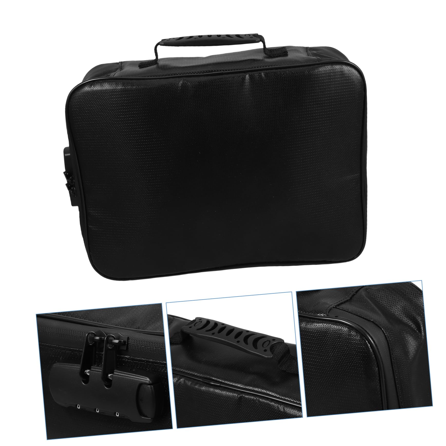 Operitacx Borsa Portadocumenti Ignifuga, Organizer Documenti con Lucchetto e Maniglia, Organizza Documenti, Multilivello, per Casa e Viaggio