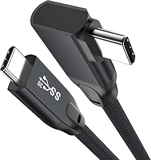 UseBean USB C to USB C Cable Right Angle 100W 3.3ft, USB 3.2 Gen2x2 20Gbps Data Transfer&PD Fast Charging, 4K60Hz Video Type-C Cord,for iPhone 15 Pro Max MacBook Air/Pro iPad Mini,Galaxy S23/S22