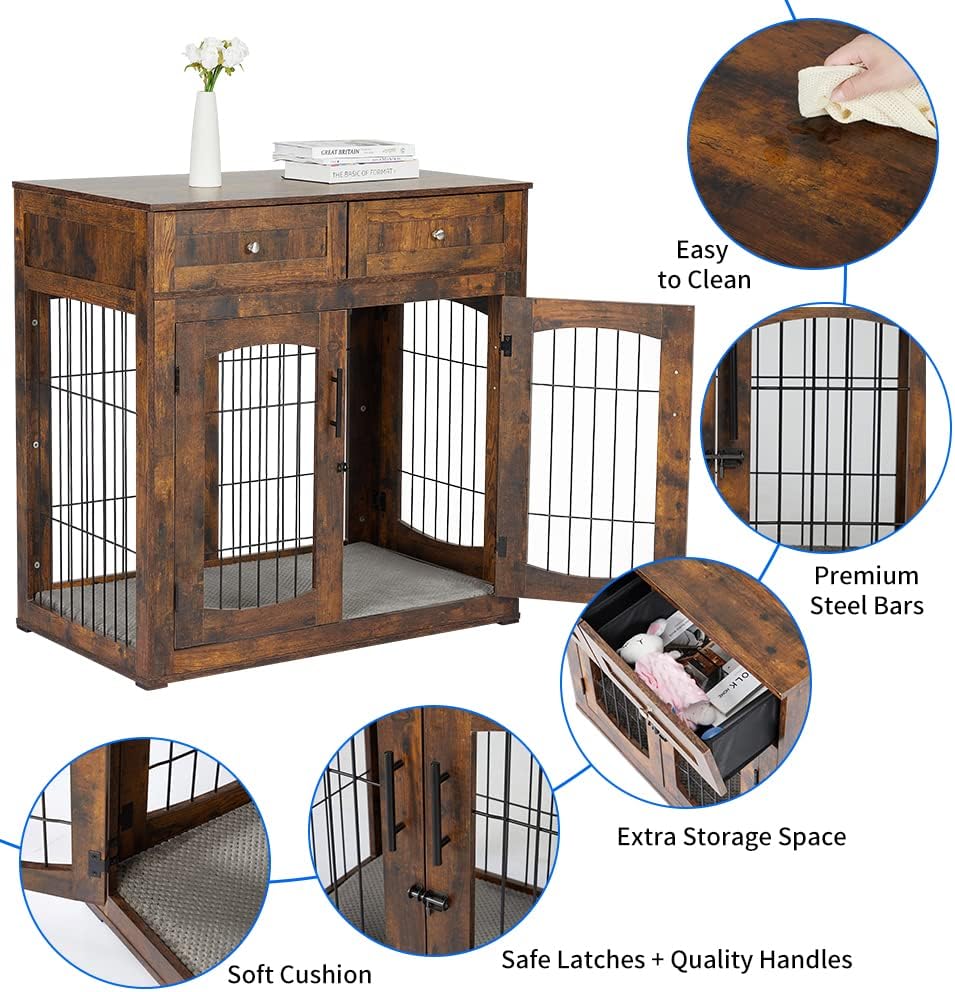 Stylish Storage: The Ultimate Dog Crate Furniture for Large Breeds