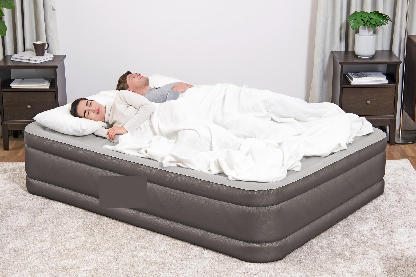 Best Ways Airbed (Queen) Inflatable Bed with Inbuilt Inflation Pump - Orthopedic Air Matress (Queen)