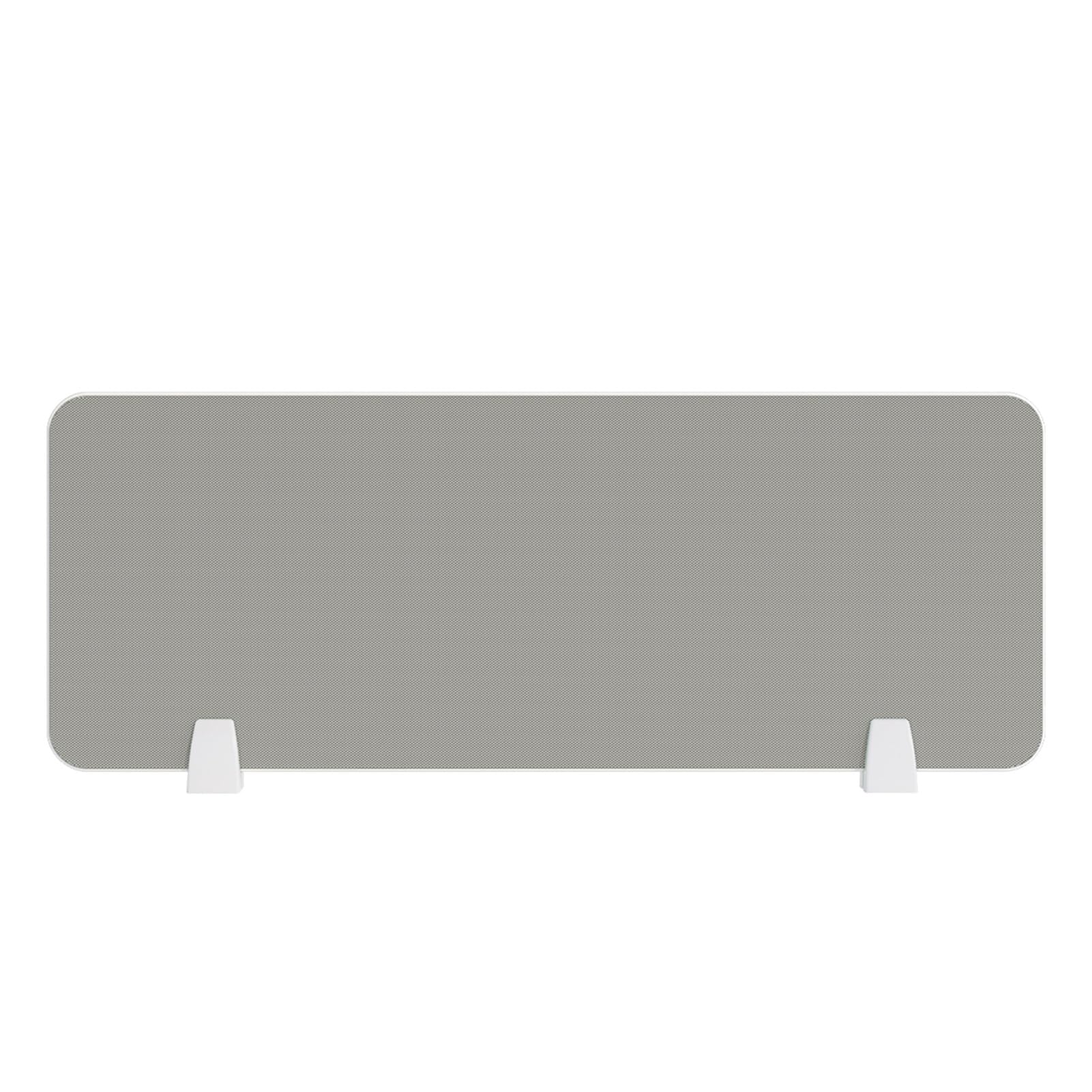 Desktop Partition Divider with Support Feet Noise Reducing Freestanding Soundproof Dividers for Classroom or Office Light Gray 60x30cm