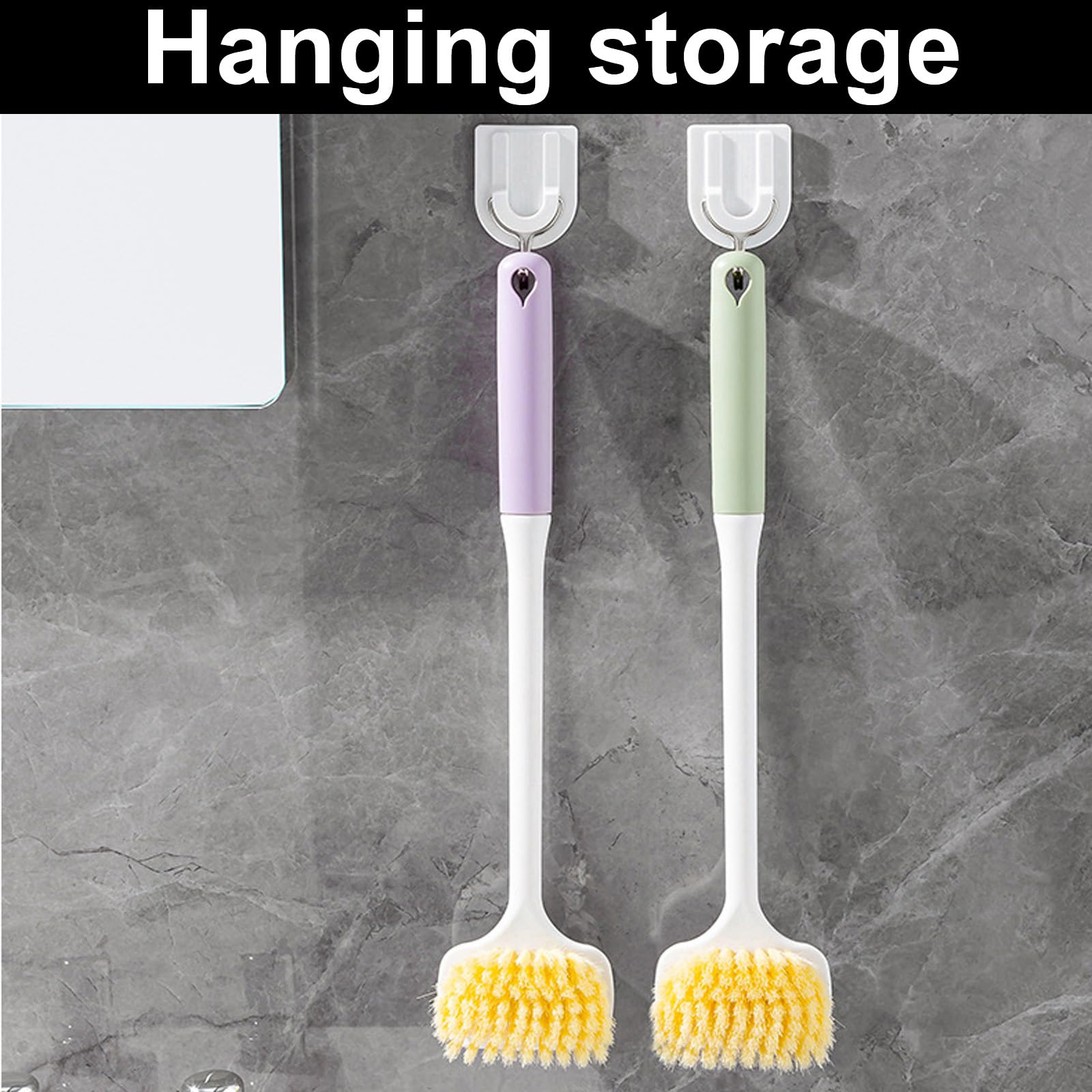 2 Piezas Cepillo De Pies Para Ducha Cepillos De Pies Para La Ducha Limpiador De Dedos Con Mango Largo Cepillo Para Lavado De Pies De Silicona Cepillo Espalda Ducha Diseño Desmontable