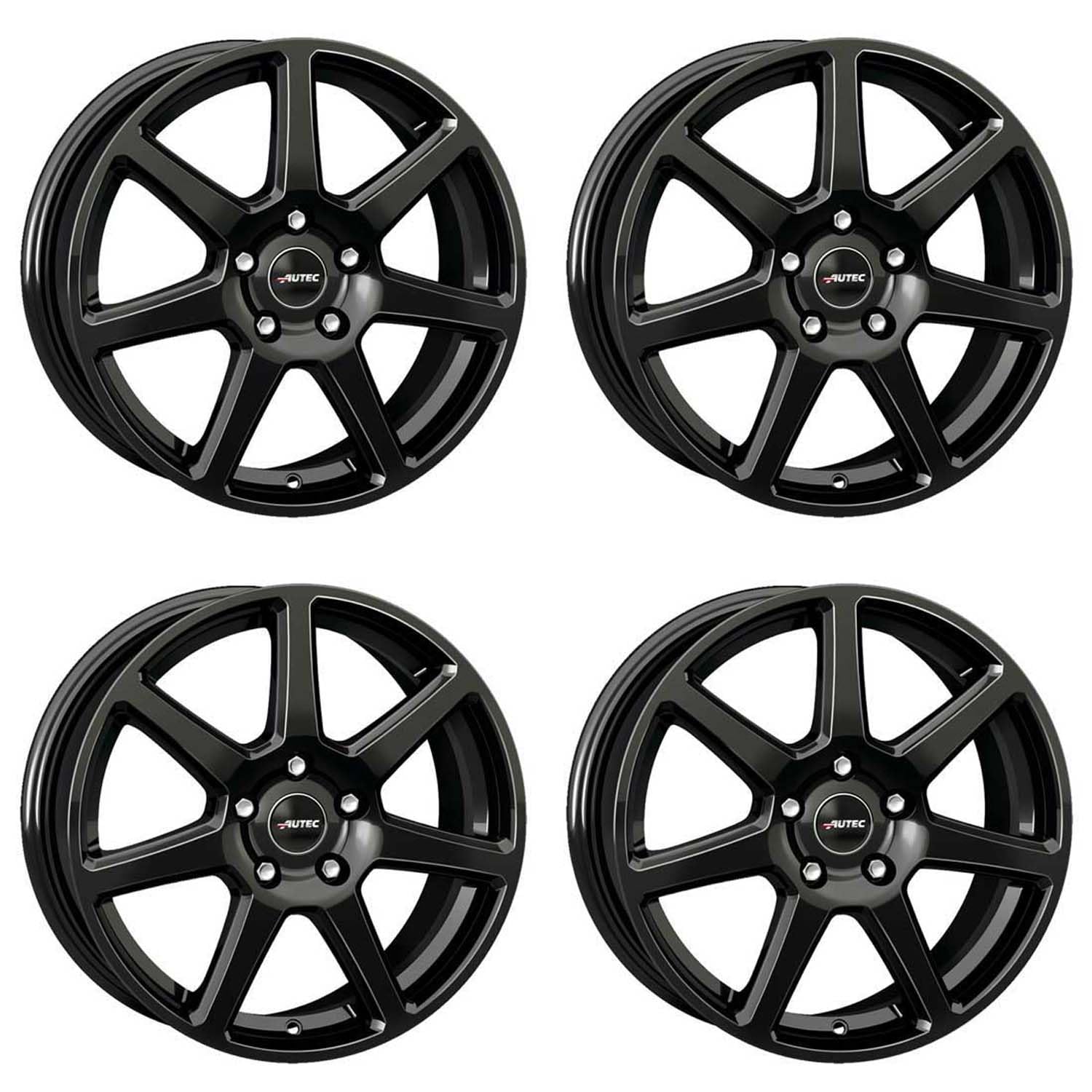 4x Llantas AUTEC TALLIN ECE 6.5x16 ET41 5x112 Schwarz