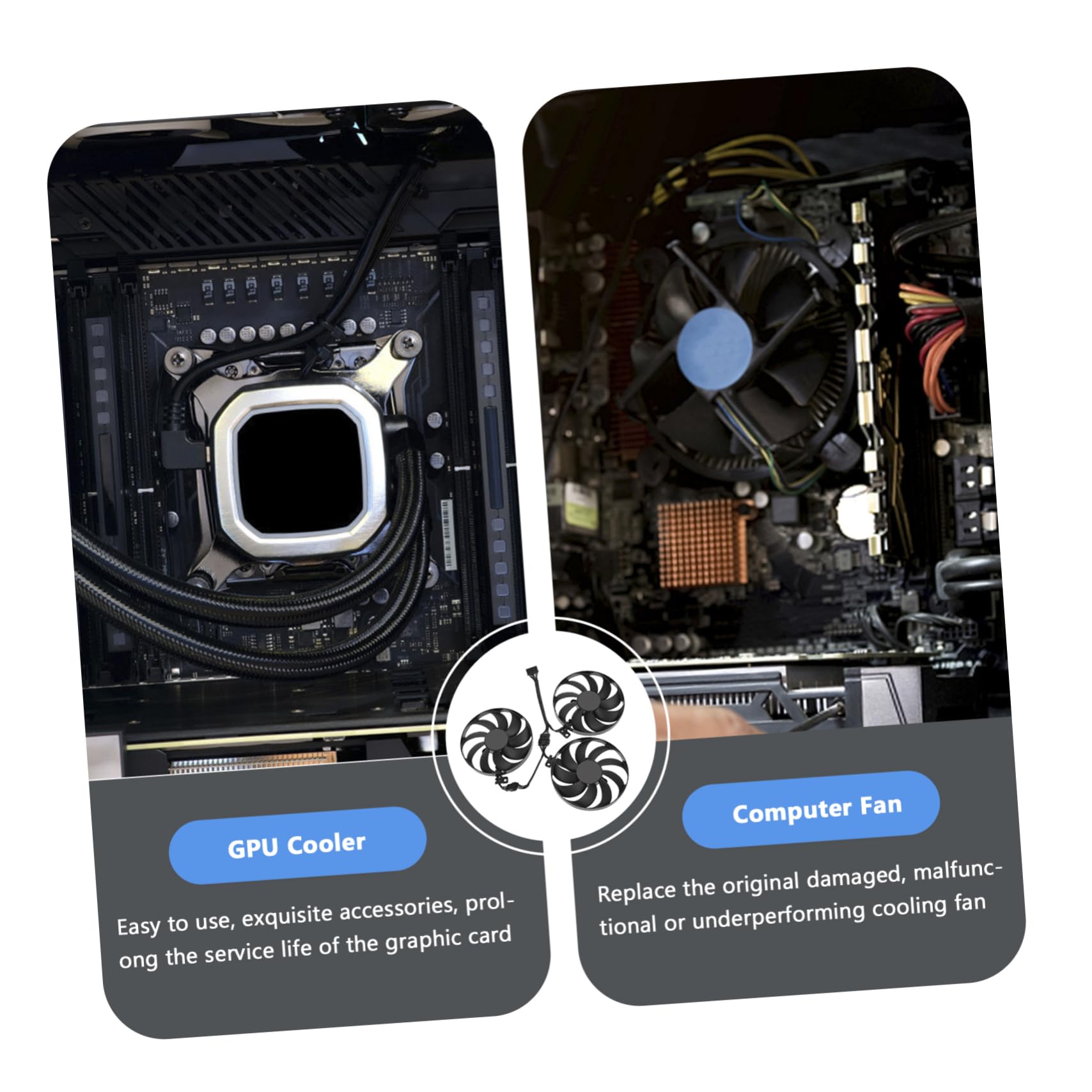 HOMSFOU Ventilador De Refrigeración De Tarjeta Gráfica De Cfud Enfriador De Gpu Para Tarjetas Gráficas Serie Ti Compatible Ventiladores Para Computadoras