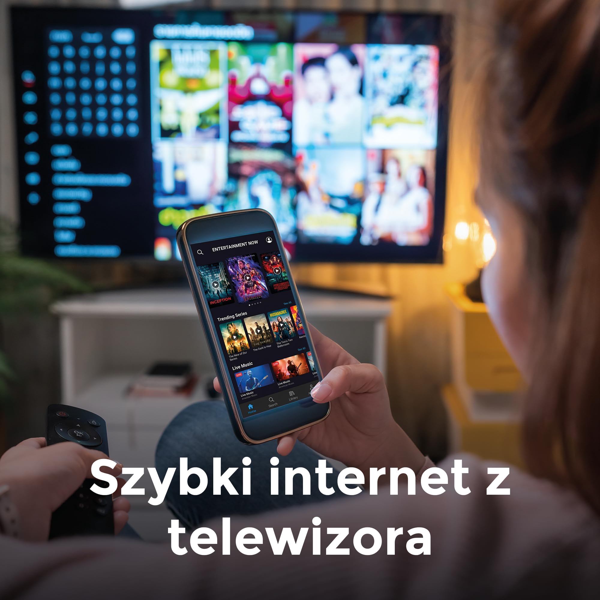 Cello Voyager 24” Smart TV 12V z routerem 5G WiFi – tworzy Internet wszędzie, idealny do kampera i przyczepy, Tizen OS