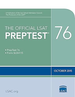 The Official LSAT Preptest: October 2015