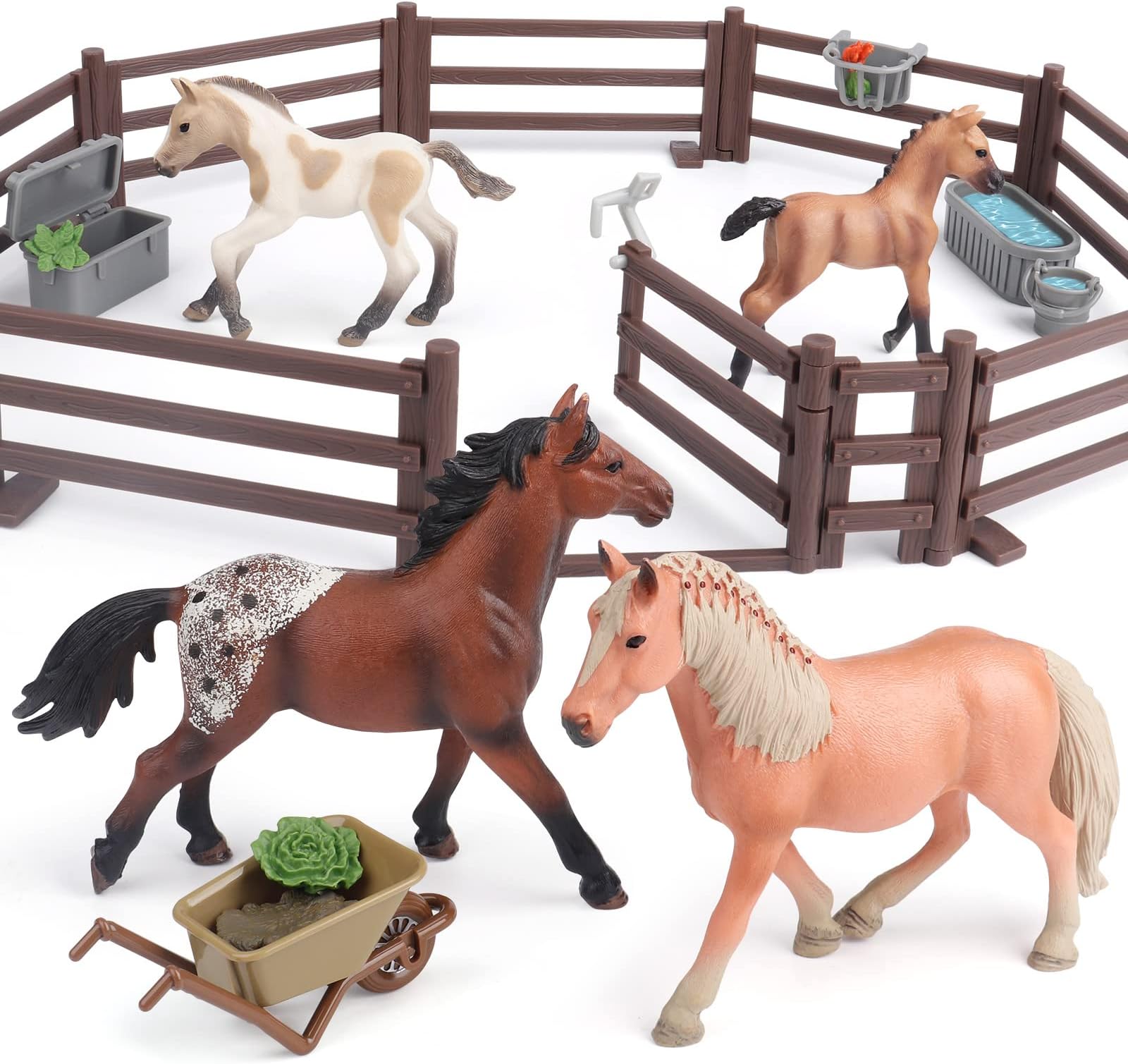 Horse Toys for Girls and Boys - Gift Ideas and Birthday Presents for Kids 4-6 6-12, Farm Animals and Horse Figurines for Spirit of Adventure