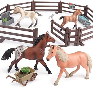 Juguetes de caballos para niñas y niños, ideas de regalos y regalos de cumpleaños para niños de 4 a 6 a 6 años, figuras de...
