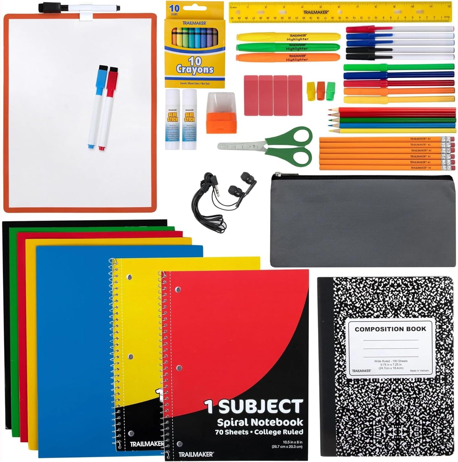 60 Piece School Supply Full Kits