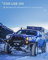 Vista 8 de Ensemble de phares Nilight para 2005 2006 2007 2008 2009 2010 2011 Toyota Tacoma Faro de repuesto Carcasa negra Reflector ámbar