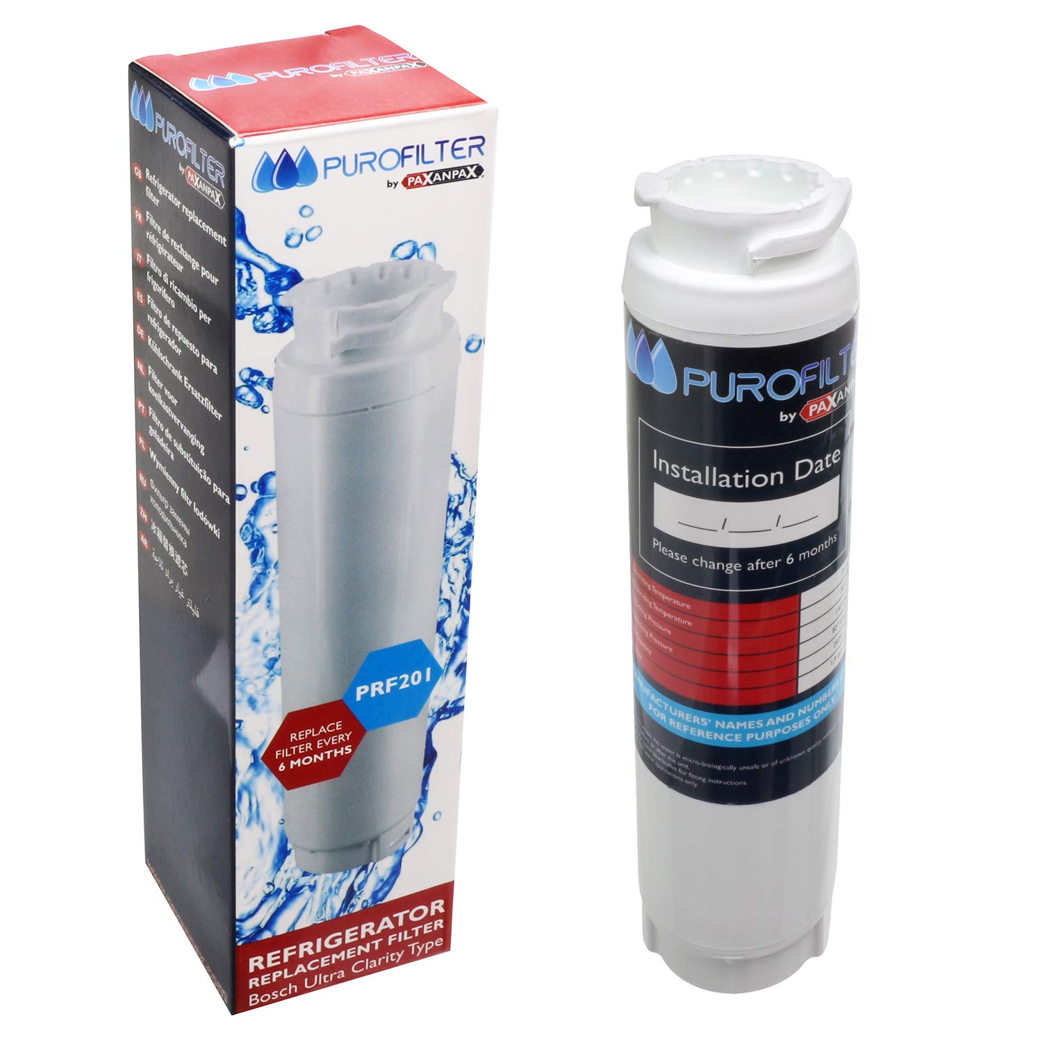 Paxanpax WF25 Type Water Filter Ultra Clarity Bypass Cartridge by Purofilter