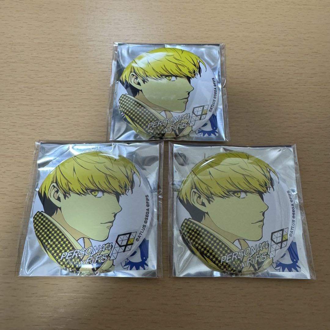 FiFSイラスト展 ペルソナ4 主人公缶バッジ ペルソナ4 主人公 FIFSイラスト展 缶バッジ シークレット 5個