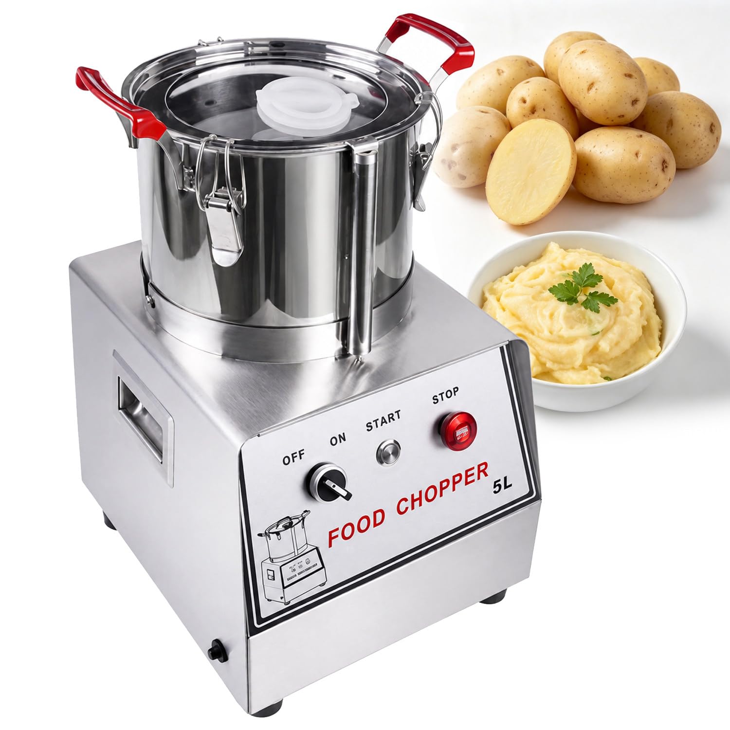 Robot culinaire Automatique, Robot culinaire Professionnel 5L