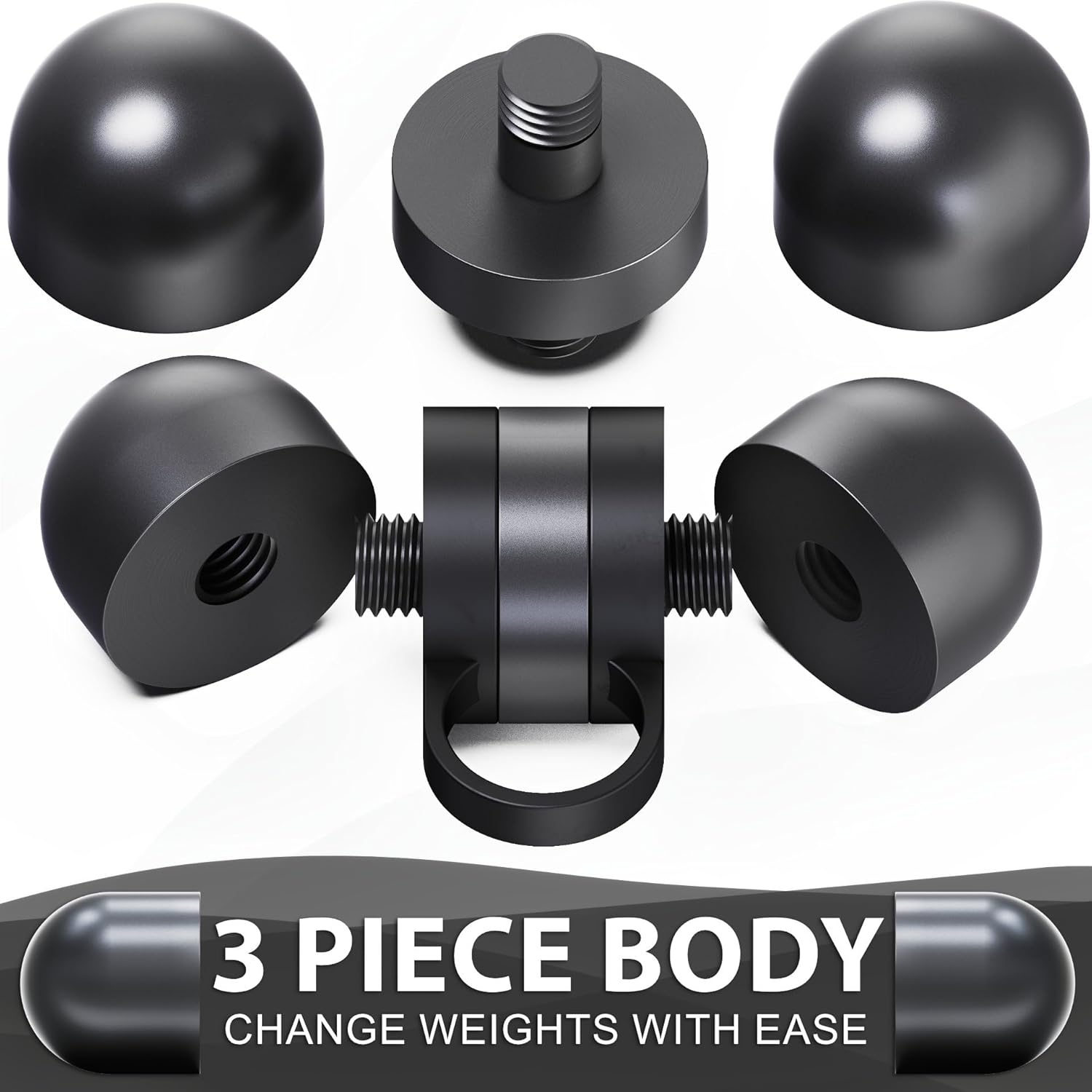 Synergee Cardio Hand Weights. Steel Hand Weights Dumbbell Set with Anti-Slip Silicone Finger Loop for Workout, Fitness, Training for Men and Women. Sold In Pairs. Available in 1lb, 1.5lb and 2lb Sets