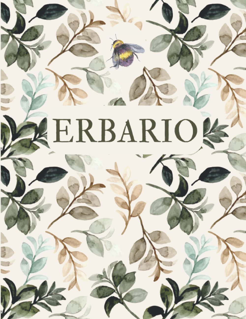 Erbario: Quaderno da compilare per classificare i fiori e foglie raccolti per appassionati di erbe spontanee