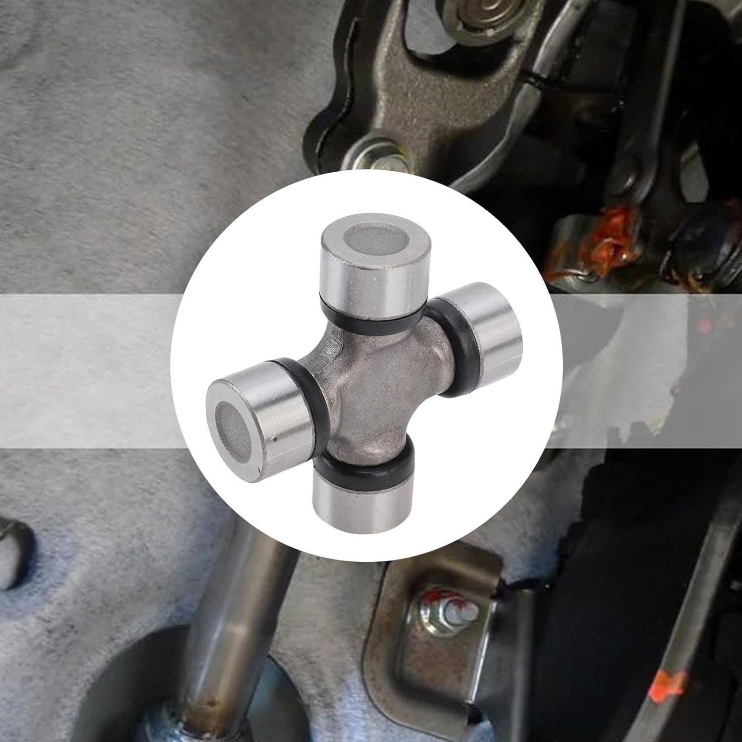 1330 Series Universal Joint Kit, Greaseable, Steel, 27mm Bearing Cap Diameter for 1330 Series, Replaceable with UJ254, UJ270, UJ354