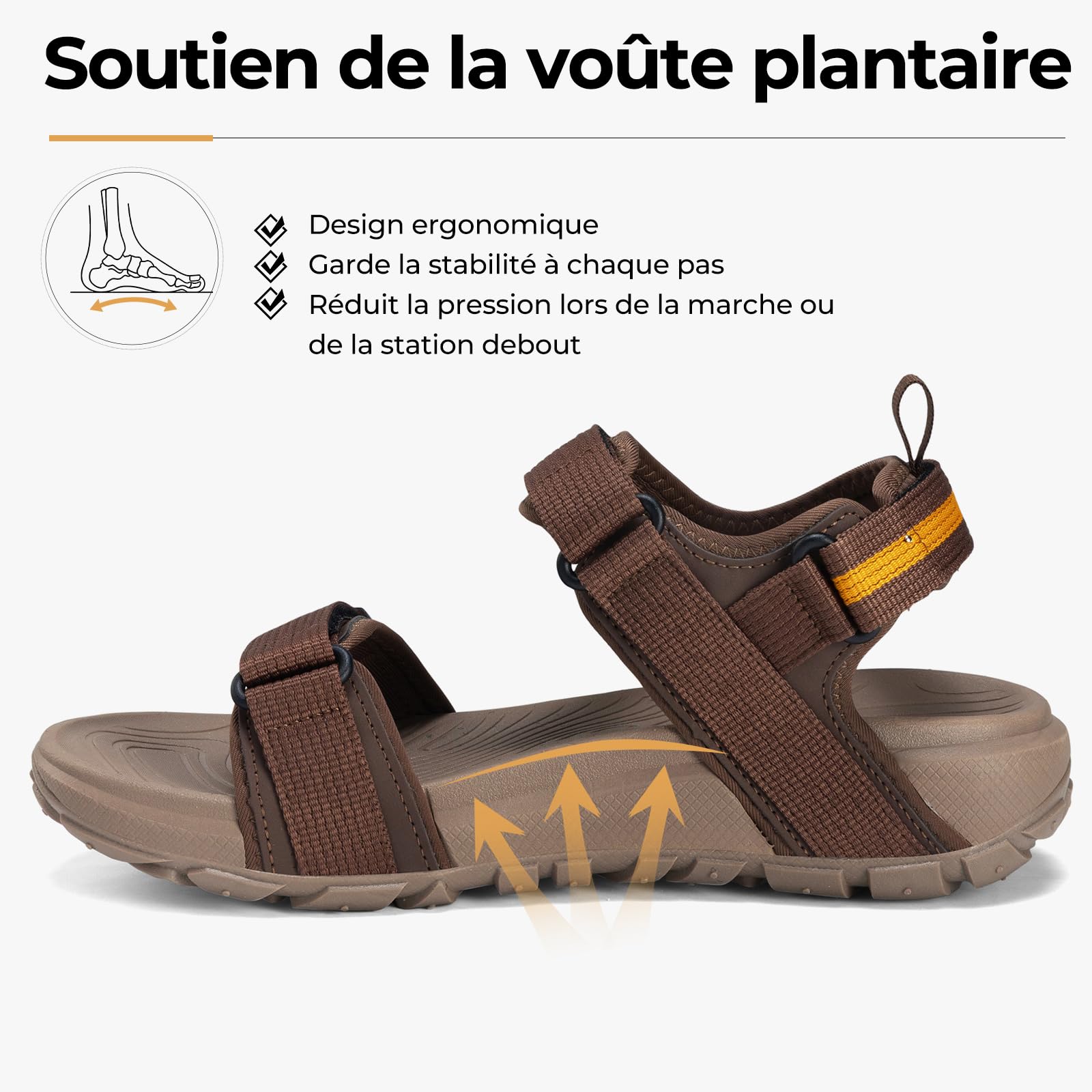 Mishansha Sandales Homme Bout Ouvert Antidérapante 39-46 EU | Chaussures de Sport, Trekking, Randonnée, Marche, Été