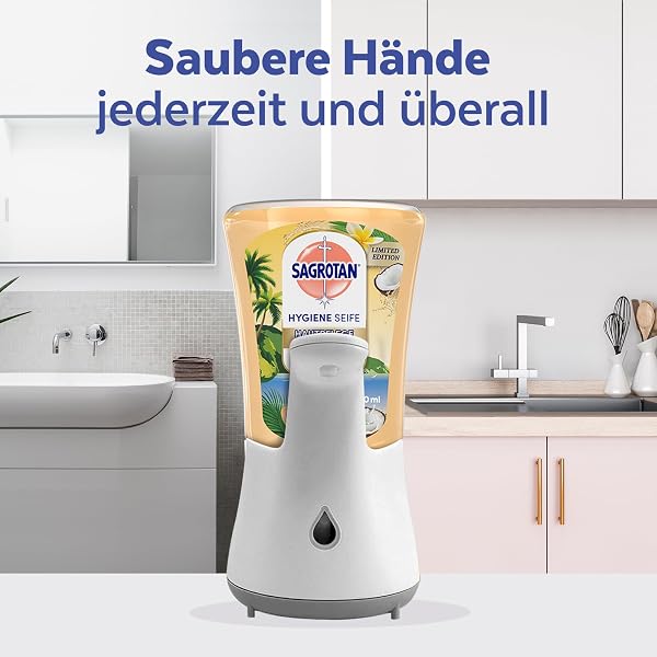 Sagrotan No-Touch Nachfüller Hawaii Sunshine Limited Edition – Für den automatischen Seifenspender – 5x250ml - 5