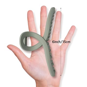 XXL Jumbo Triangle Claw Clips for Thick & Long Hair Strong Hold
