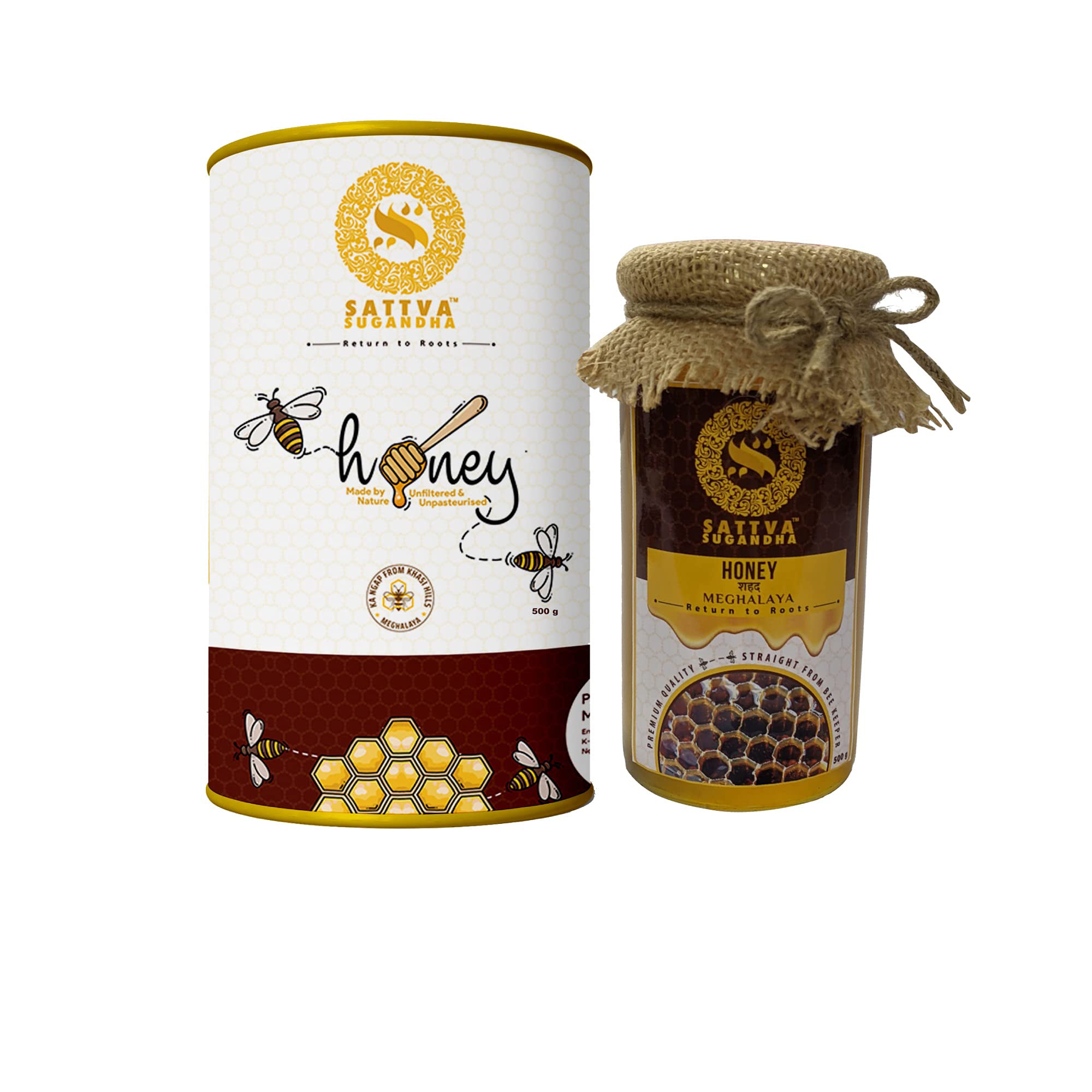Sattva Sugandha Honey from Khasi Hills Meghalaya Raw Natural Pure Shahad Uniflora Mandarin Orange Blossom Unfiltered Unpasteurized Unprocessed 500g (B09G9XJX49) Amazon Price History, Amazon Price Tracker