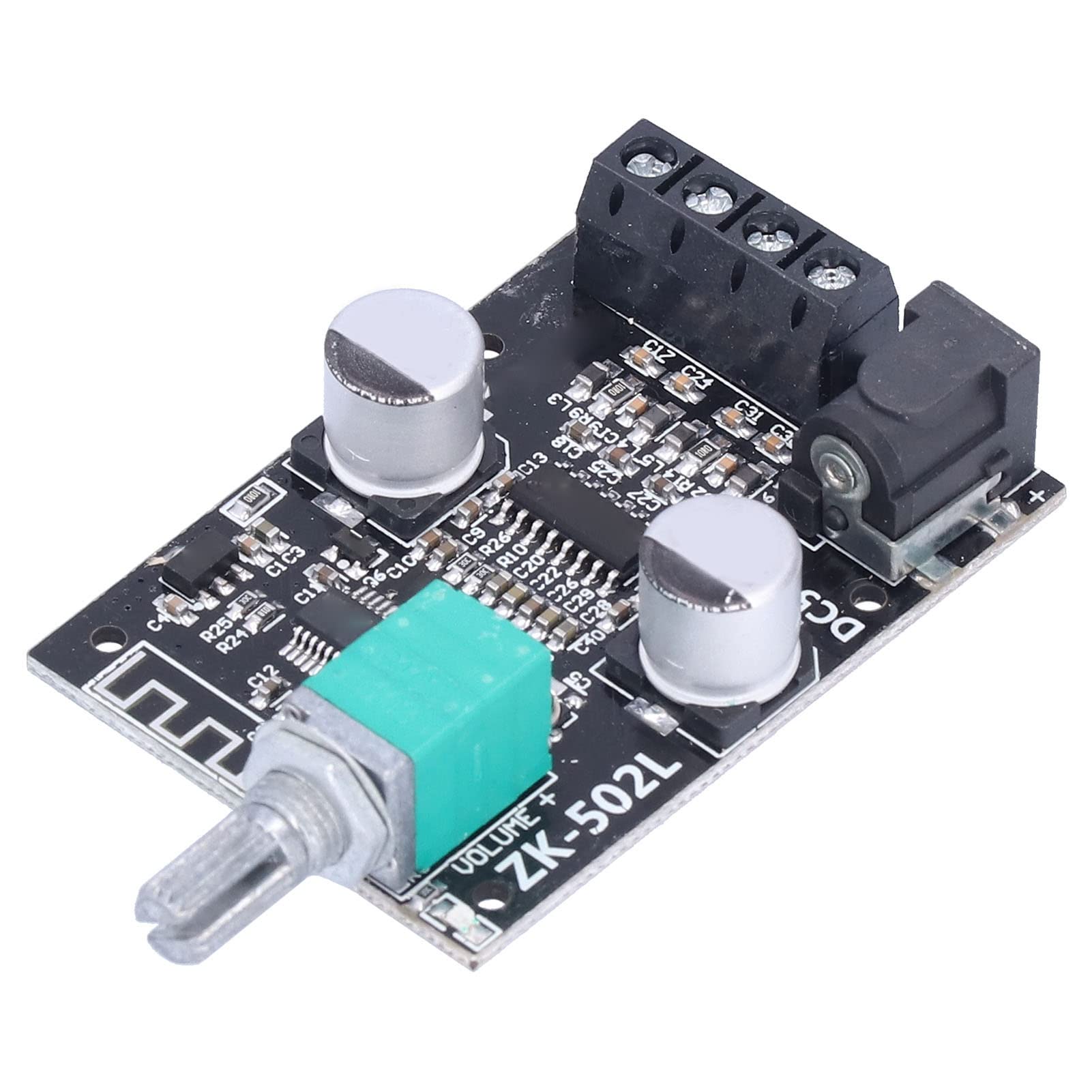 Power Amplifier Module, 50W Stereo Digital Audio Board with Knob Potentiometer Design, Mini Amplifier Module for DIY Speakers
