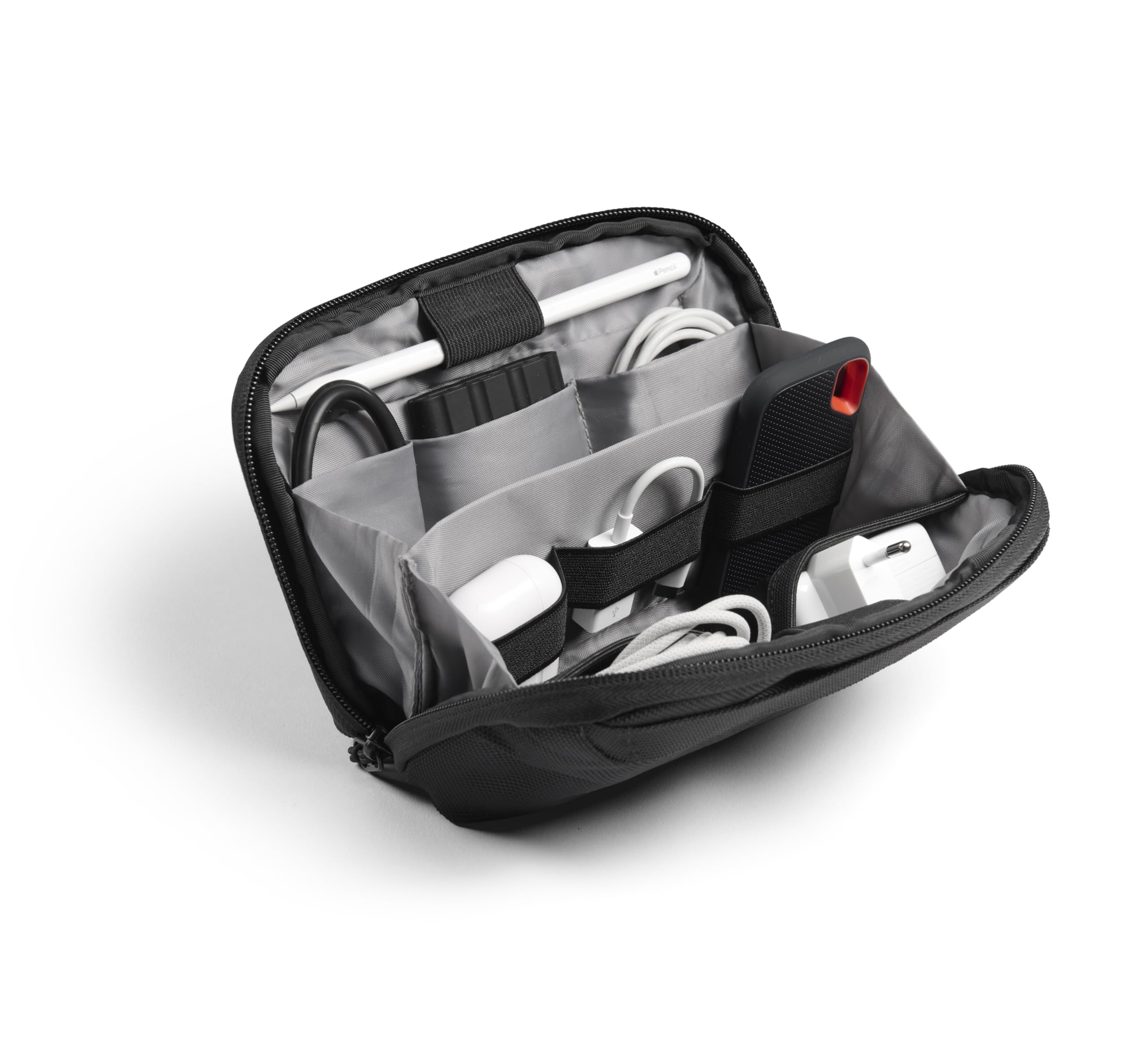 RUGSAK - Borsa organizer per cavi, accessori elettronici compatti per laptop, cellulare, caricabatterie, cavi, hard disk, adattatori e schede SD | Tech Pouch Cable Bag per viaggi e ufficio