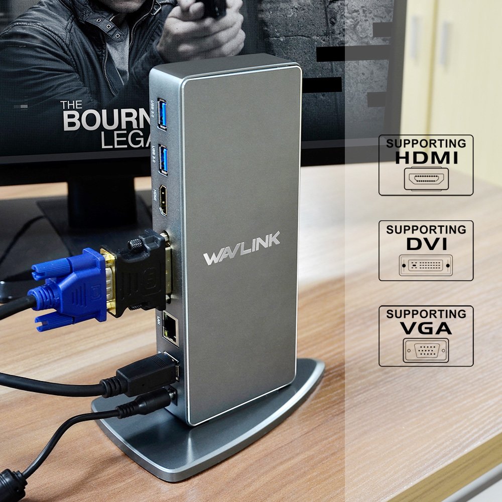 Amazon | WAVLINK USB 3.0ドッキングステーション DisplayLink