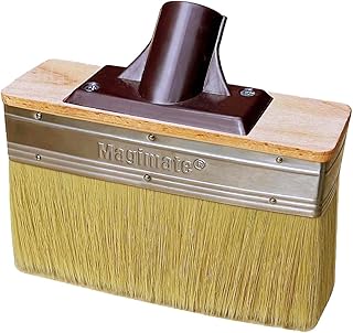 Magimate Deck Stain Brush Applicator – Wide Thick Soft Paint Brush Head for Quick Stains and Sealers Application on Wood D...