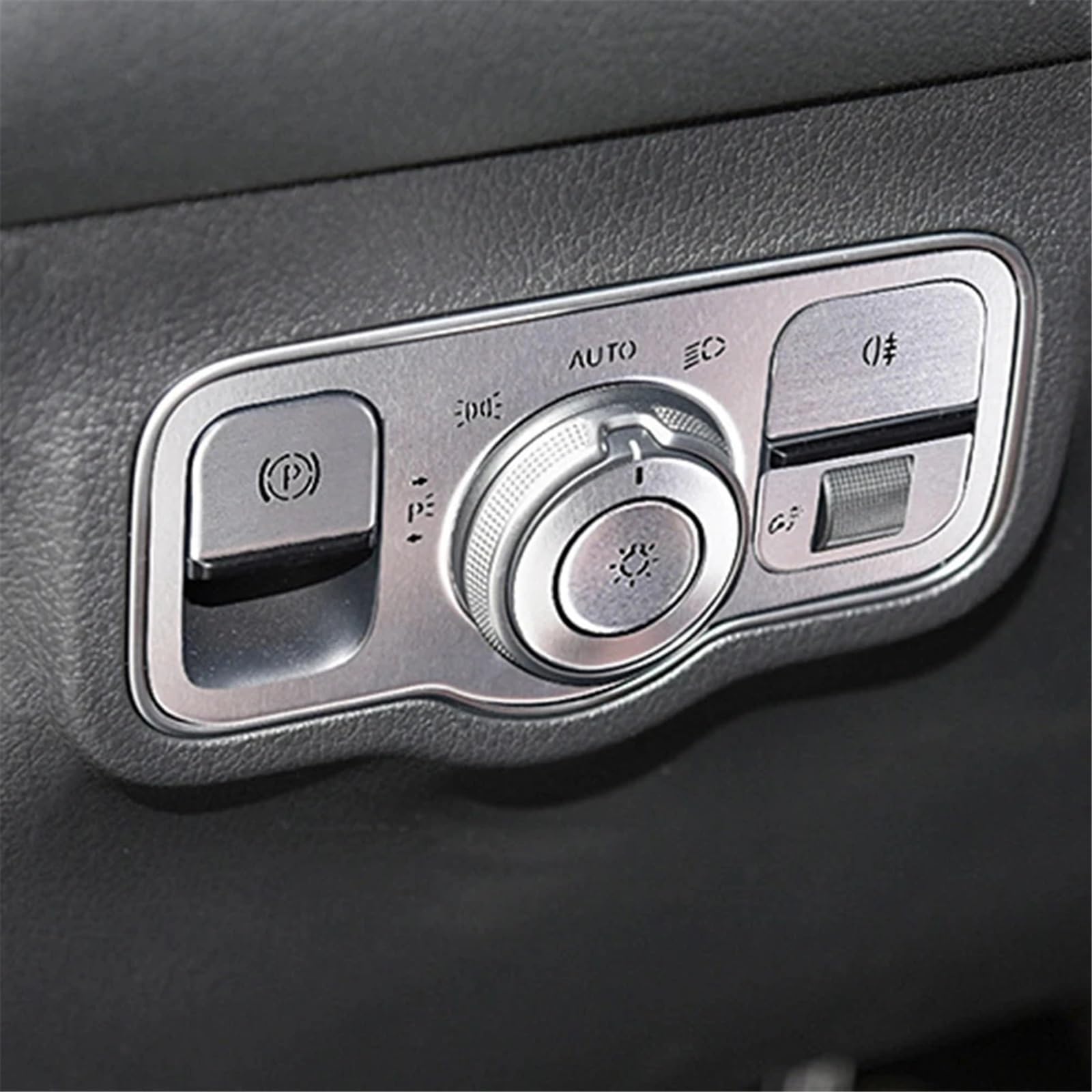 Kompatibel mit Benz Auto-Lichtschalter-Steuerknopf-Abdeckung Kratzschutz-Knopfabdeckung Verkleidung Auto-Innendekoration Auto Knopf Aufkleber