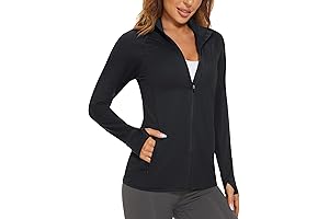 Magcomsen Women's UPF 50+ Lightweight Athletic Jacket, Sun Protection Full Zip Long...