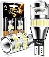 Auxbeam 912 921 LED Reverse Light Bulbs 4000LM 400% Brighter Canbus Error Free T15 W16W 6500K White Pack of 2