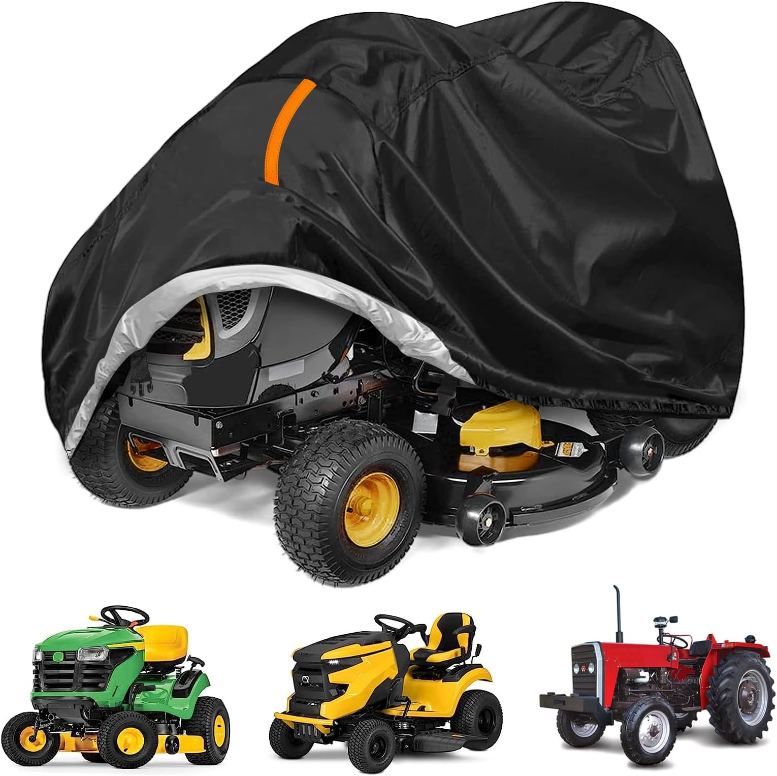 Heavy Duty Riding Lawn Mower Cover - Waterproof 600D Oxford Tractor Protection